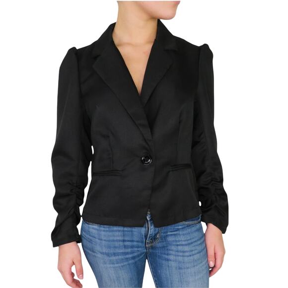 Rue 21 Black Blazer Jacket Medium Corpcore - Picture 1 of 5